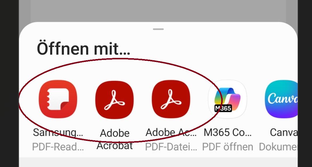 Programm auswählen